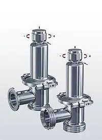 Pojistný ventil pro hygienické aplikace