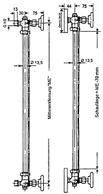 Trubicový stavoznak PN10 