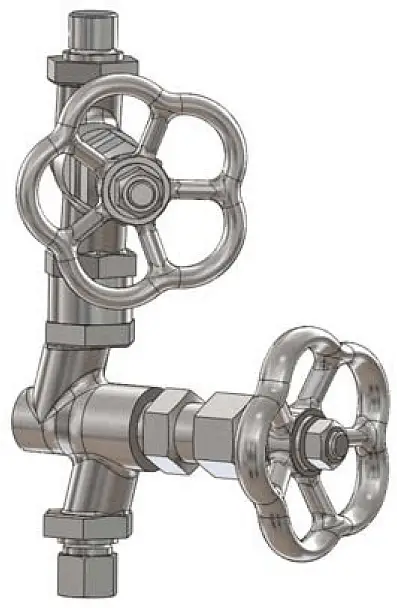 Zdvojený odkalovací ventil PN320