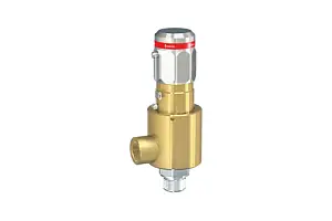 High-pressure safety valve for oxygen