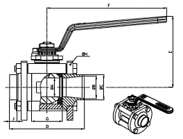 Kulový kohout přivařovací