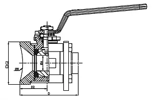 Kulový kohout vypouštěcí