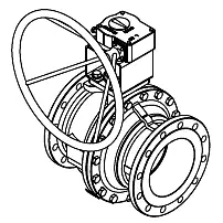 Kulový kohout přírubový