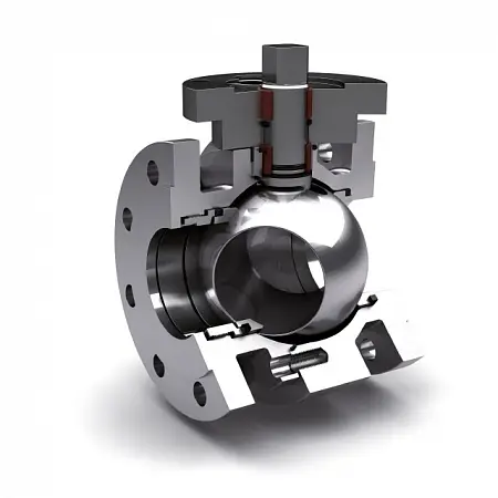 Kulový kohout s keramickým vnitřním vybavením