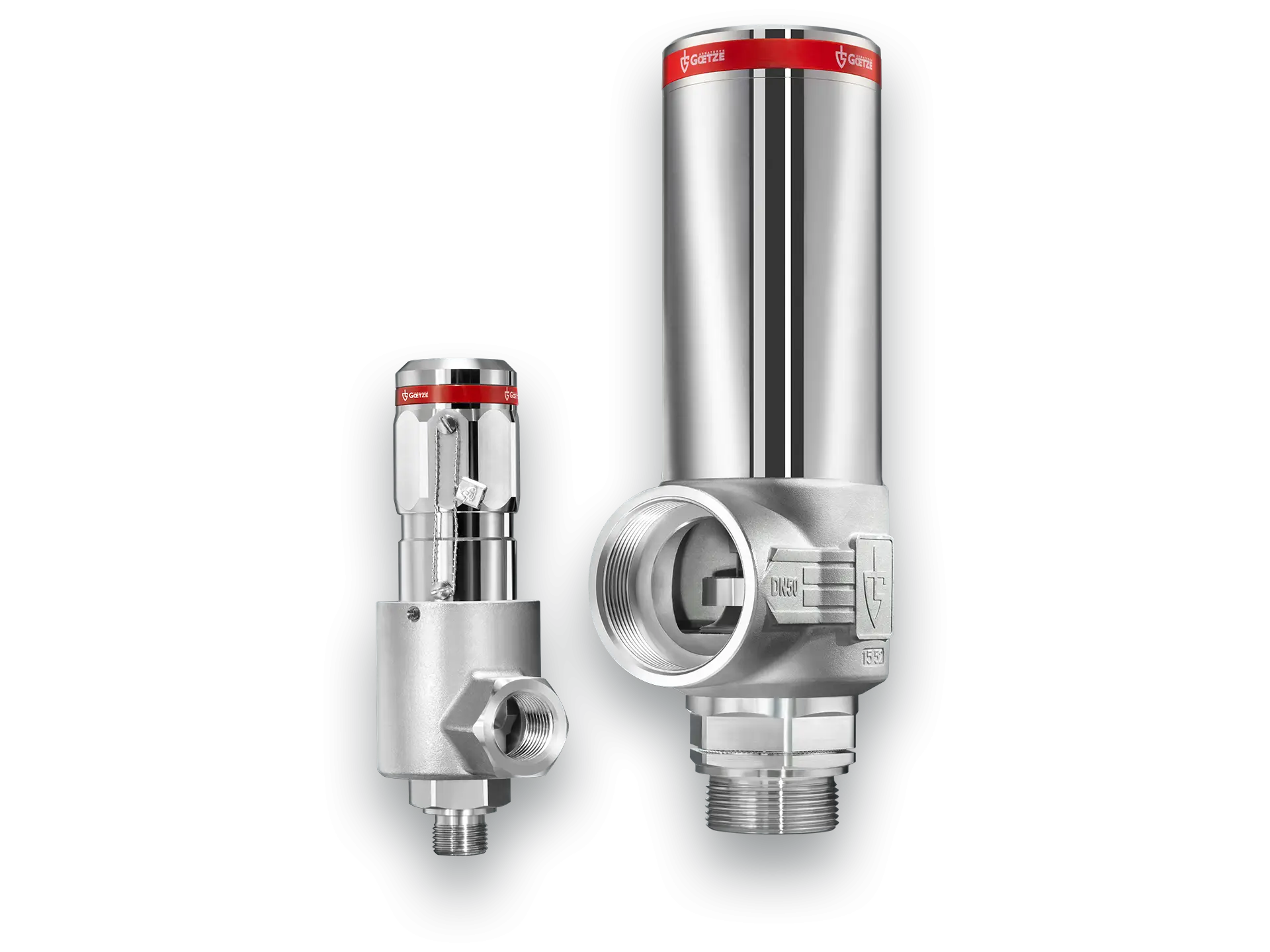 Safety valves and fittings for cryogenic applications
