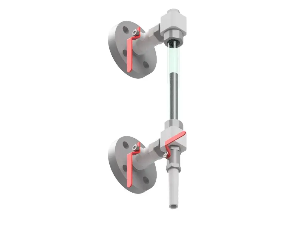 Přírubové provedení s odkalovacím ventilem