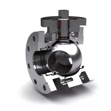 Kulový kohout s keramickým vnitřním vybavením